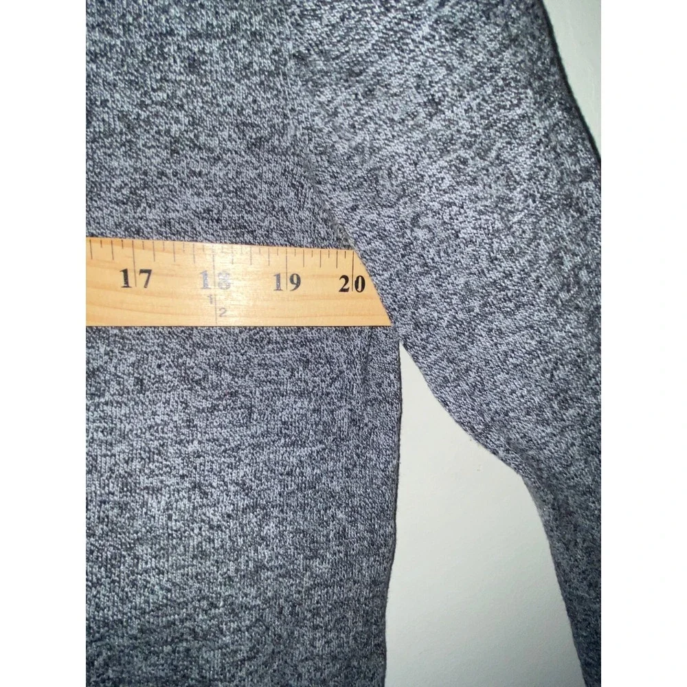 Banana Republic Full Zip Hoodie Mens Medium Grey Marled Cotton Rayon Sweater